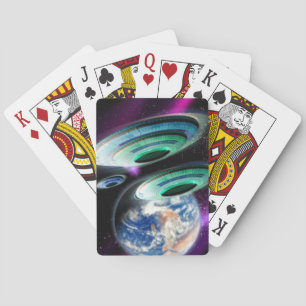 UFOs Playing Cards