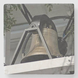 UGA Victory Bell Marble Stone Coaster. Coaster