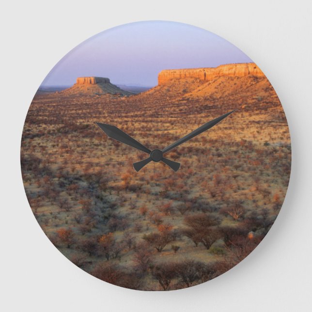 Ugab Terraces, Khorixas District, Namibia Large Clock (Front)