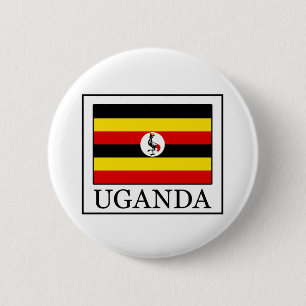 Uganda 6 Cm Round Badge
