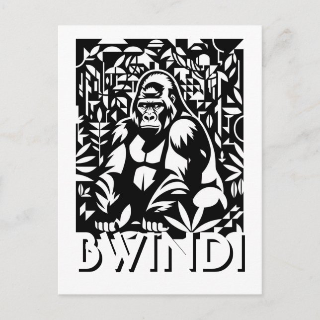 Uganda Bwindi Impenetrable Forest National Park Postcard (Front)