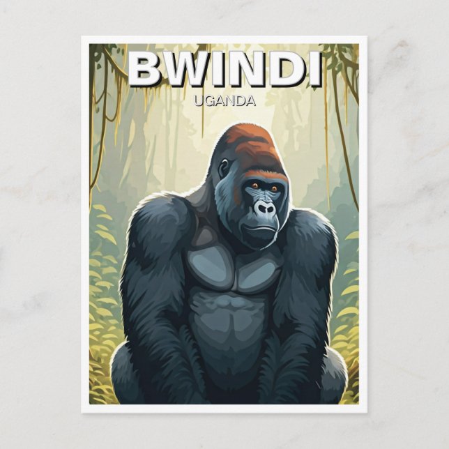 Uganda Bwindi Impenetrable National Park Postcard (Front)