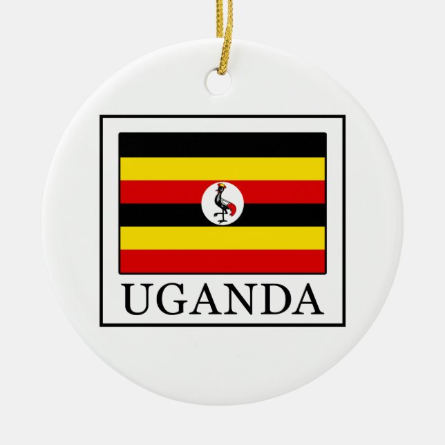 Uganda Ceramic Tree Decoration (Front)
