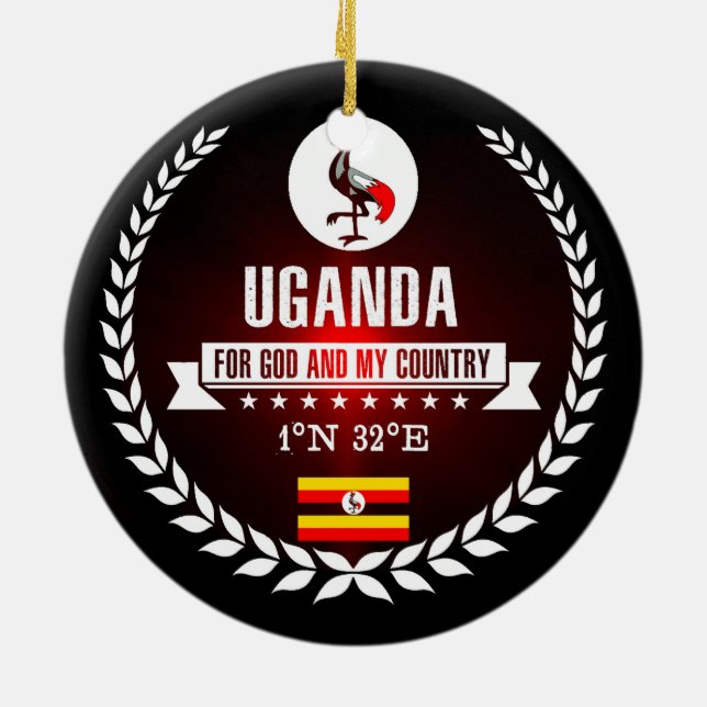 Uganda Ceramic Tree Decoration (Back)