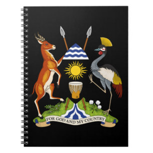 uganda emblem notebook