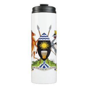 uganda emblem thermal tumbler