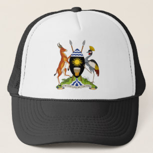 uganda emblem trucker hat