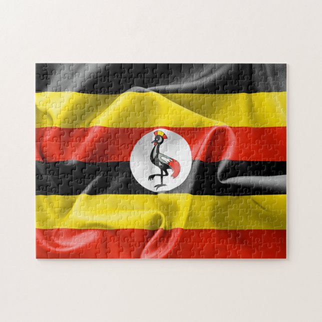 Uganda Flag 11" x 14" Photo Puzzle with Gift Box (Horizontal)