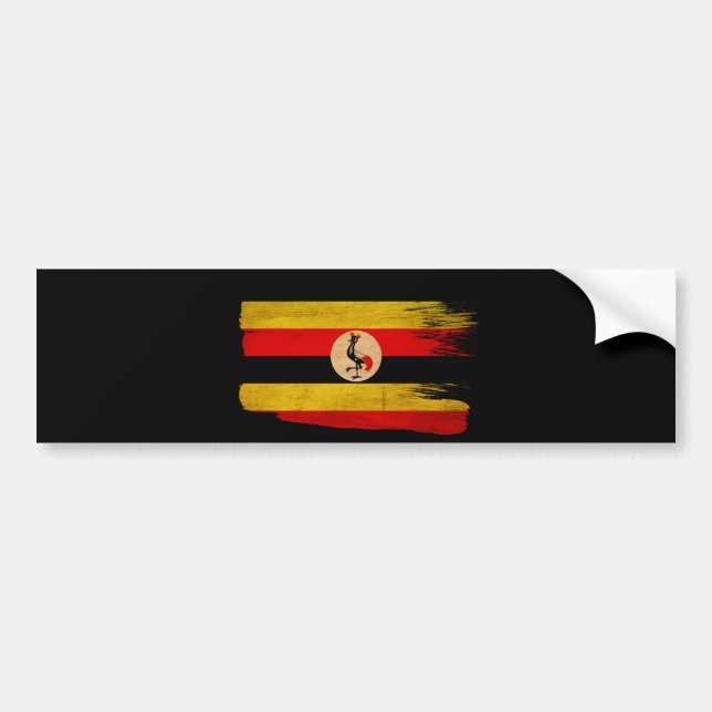 Uganda Flag Bumper Sticker (Front)