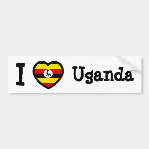 Uganda Flag Bumper Sticker