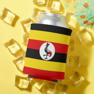 Uganda flag can cooler