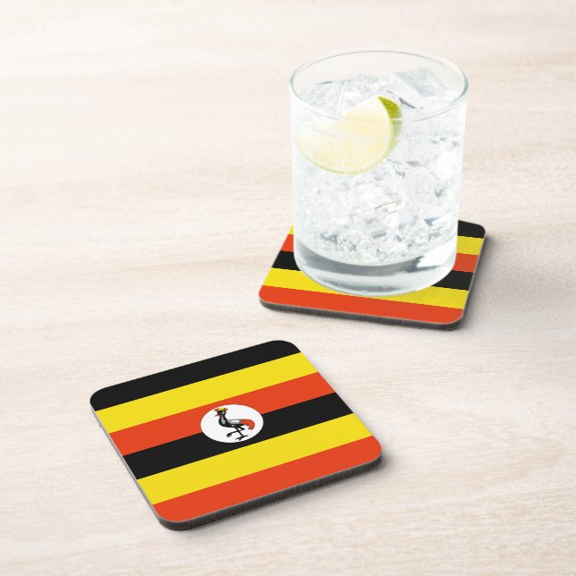 Uganda Flag Coaster (Right Side)