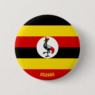 Uganda Flag Cute Patriotic 6 Cm Round Badge