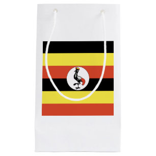 Uganda Flag Emblem Small Gift Bag