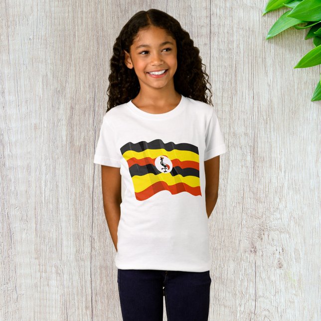 Uganda Flag Girls T-Shirt (Creator Uploaded)