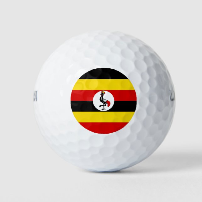 Uganda flag golf balls (Front)