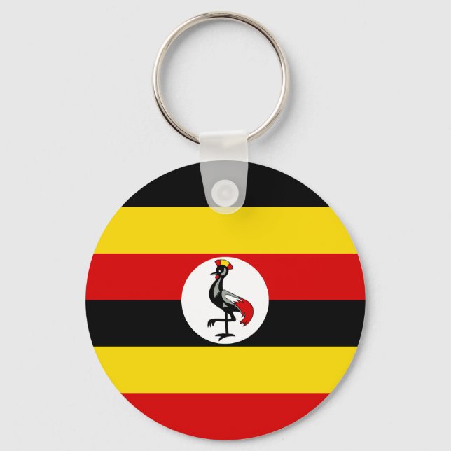 Uganda Flag Key Ring (Front)