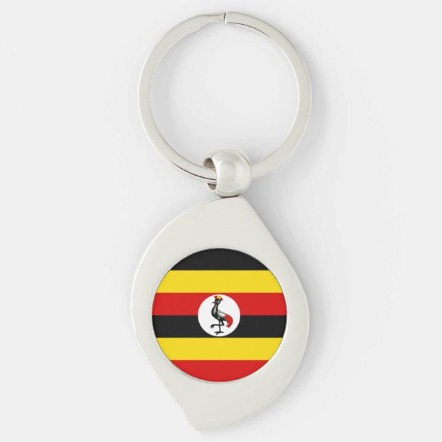Uganda Flag Key Ring (Front)