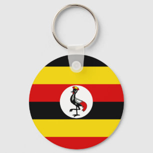 Uganda Flag Key Ring