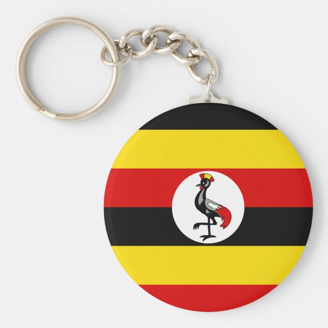Uganda Flag Key Ring (Front)