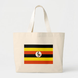 Uganda Flag Large Tote Bag