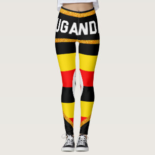 Uganda Flag Leggings