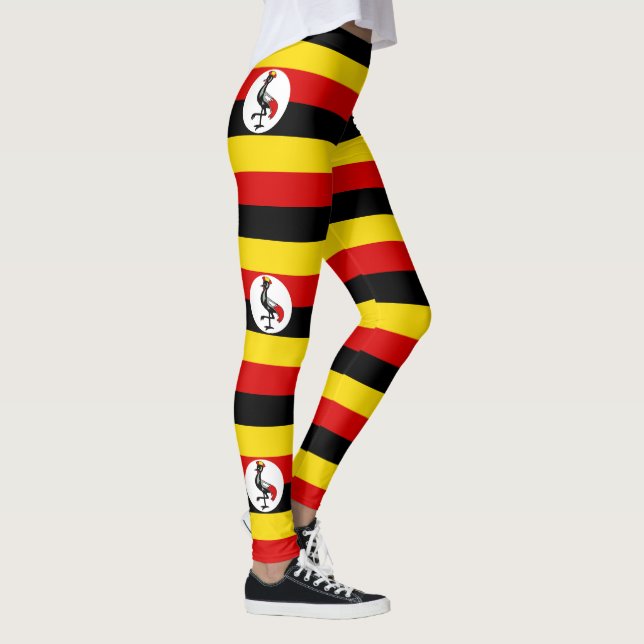 Uganda Flag Leggings (Right)