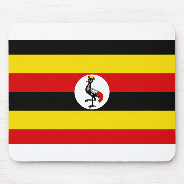 Uganda Flag Mouse Pad (Front)