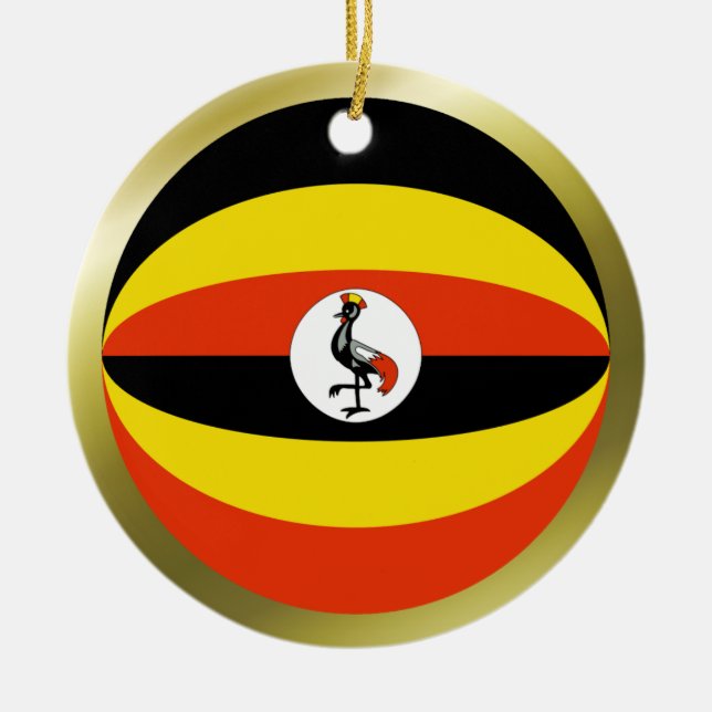 Uganda Flag Ornament (Front)
