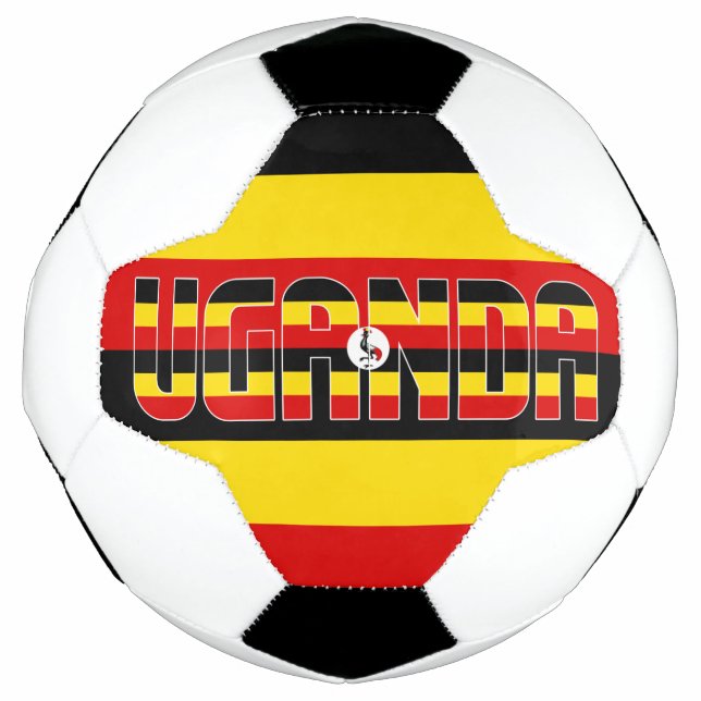 Uganda Flag Patriotic Soccer Ball (Front)