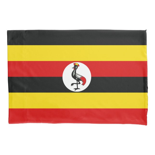 Uganda Flag Pillowcase (Front)