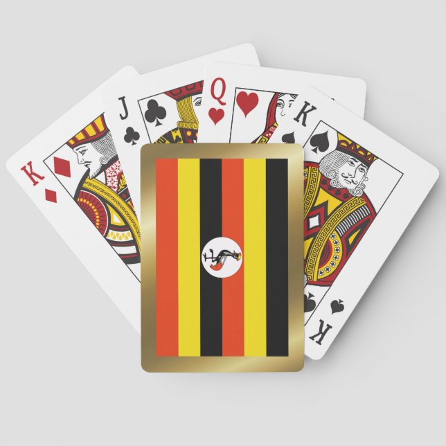 Uganda Flag Playing Cards (Back)