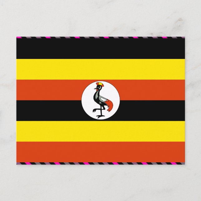Uganda Flag Postcard (Front)