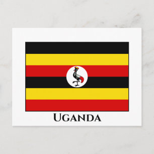 Uganda Flag Postcard