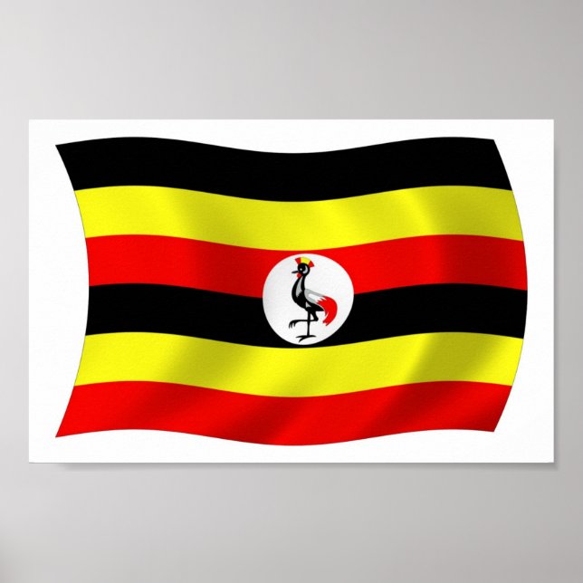 Uganda Flag Poster Print (Front)