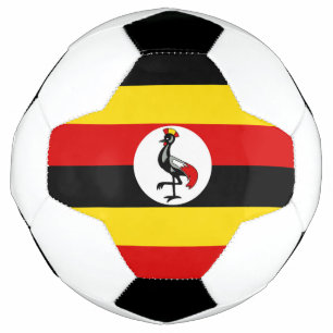 Uganda flag soccer ball