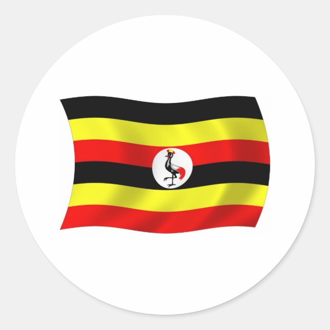 Uganda Flag Sticker (Front)