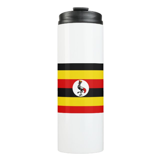 Uganda Flag Thermal Tumbler (Front)