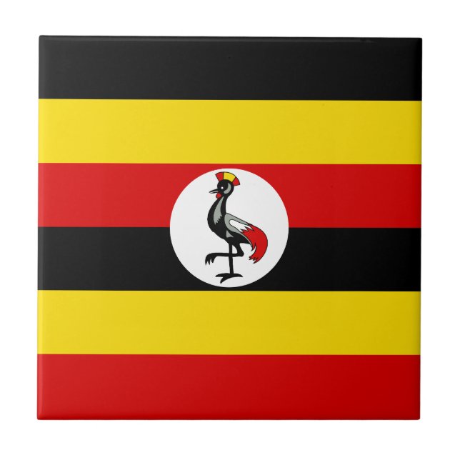 Uganda Flag Tile (Front)