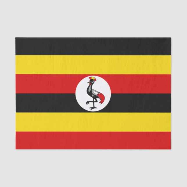 Uganda Flag Tissue Paper (Front)