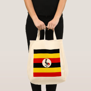 Uganda flag tote bag