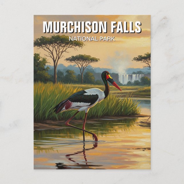 Uganda Murchison Falls National Park Travel Postcard (Front)