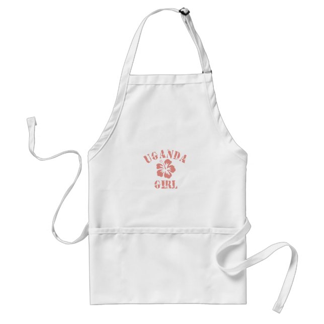 Uganda Pink Girl Standard Apron (Front)