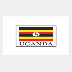Uganda Rectangular Sticker