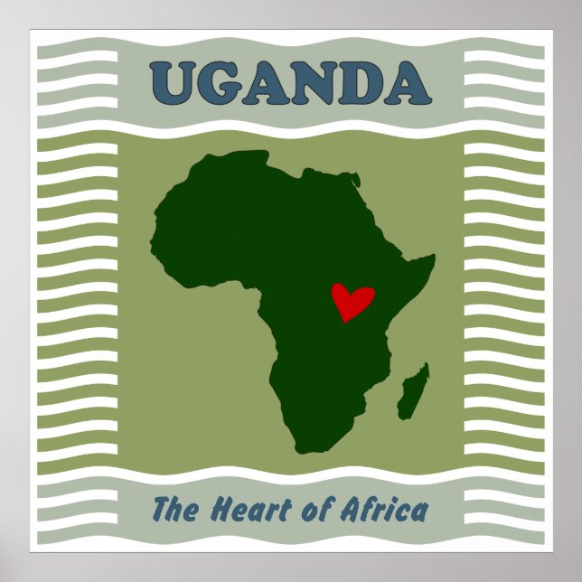 Uganda the Heart of Africa, an Expression of Love Poster (Front)