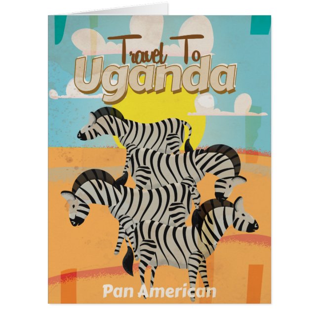 Uganda Vintage Travel Poster (Front)