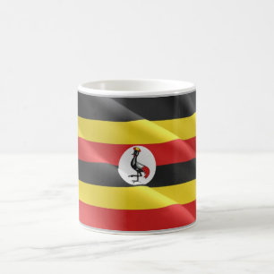 Uganda - Waving Flag - Coffee Mug