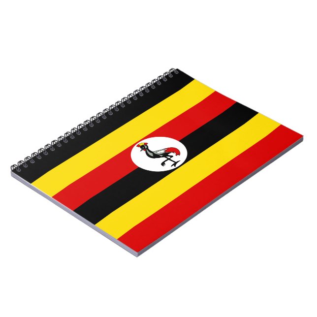 Ugandan Flag (Uganda) Notebook (Left Side)