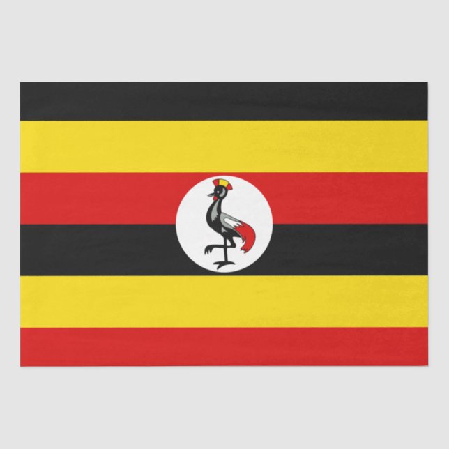 Ugandan Flag (Uganda) Tissue Paper (Front)