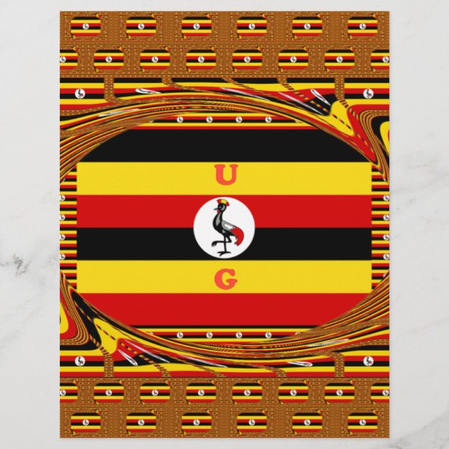 Uganda's Heartbeat: A Symphony of  Symbol Colours (Front)